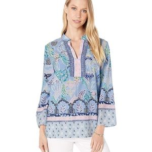 Lilly Pulitzer Asani tunic in Lapis Lantering Blue Periwinkle L, New no tags